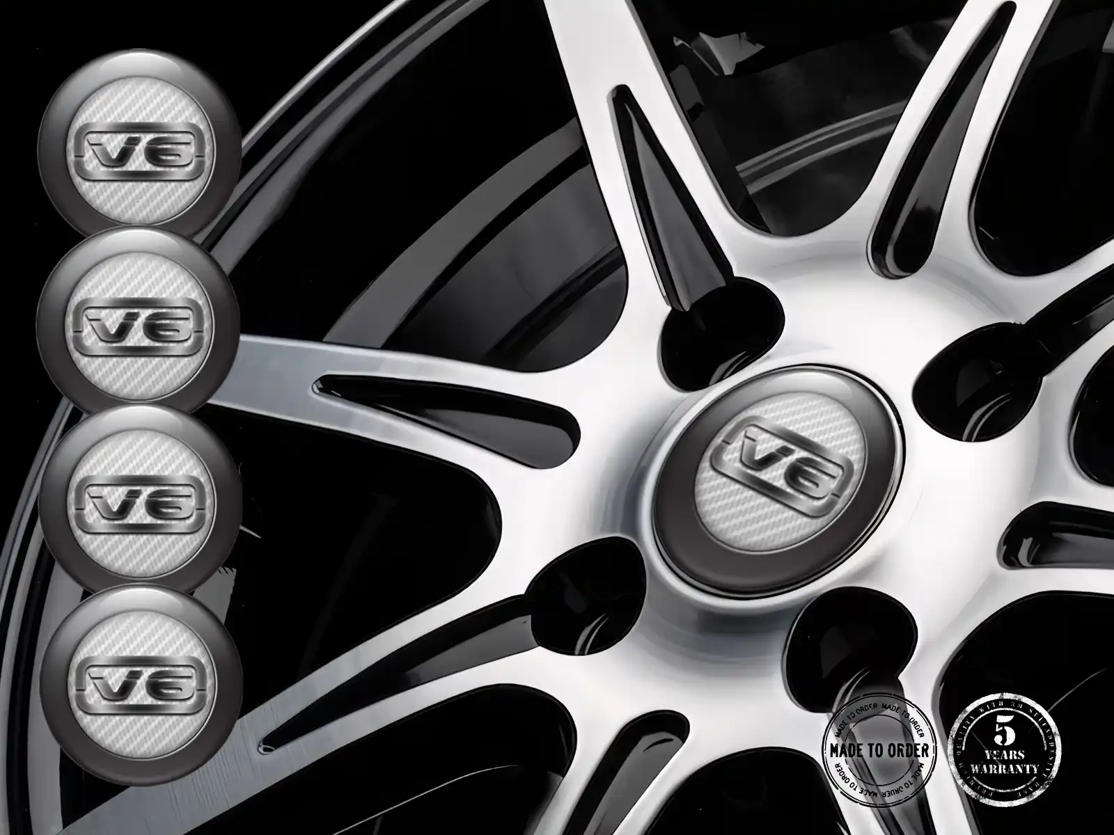 Wheel Decal Edition High-Quality Dome Style